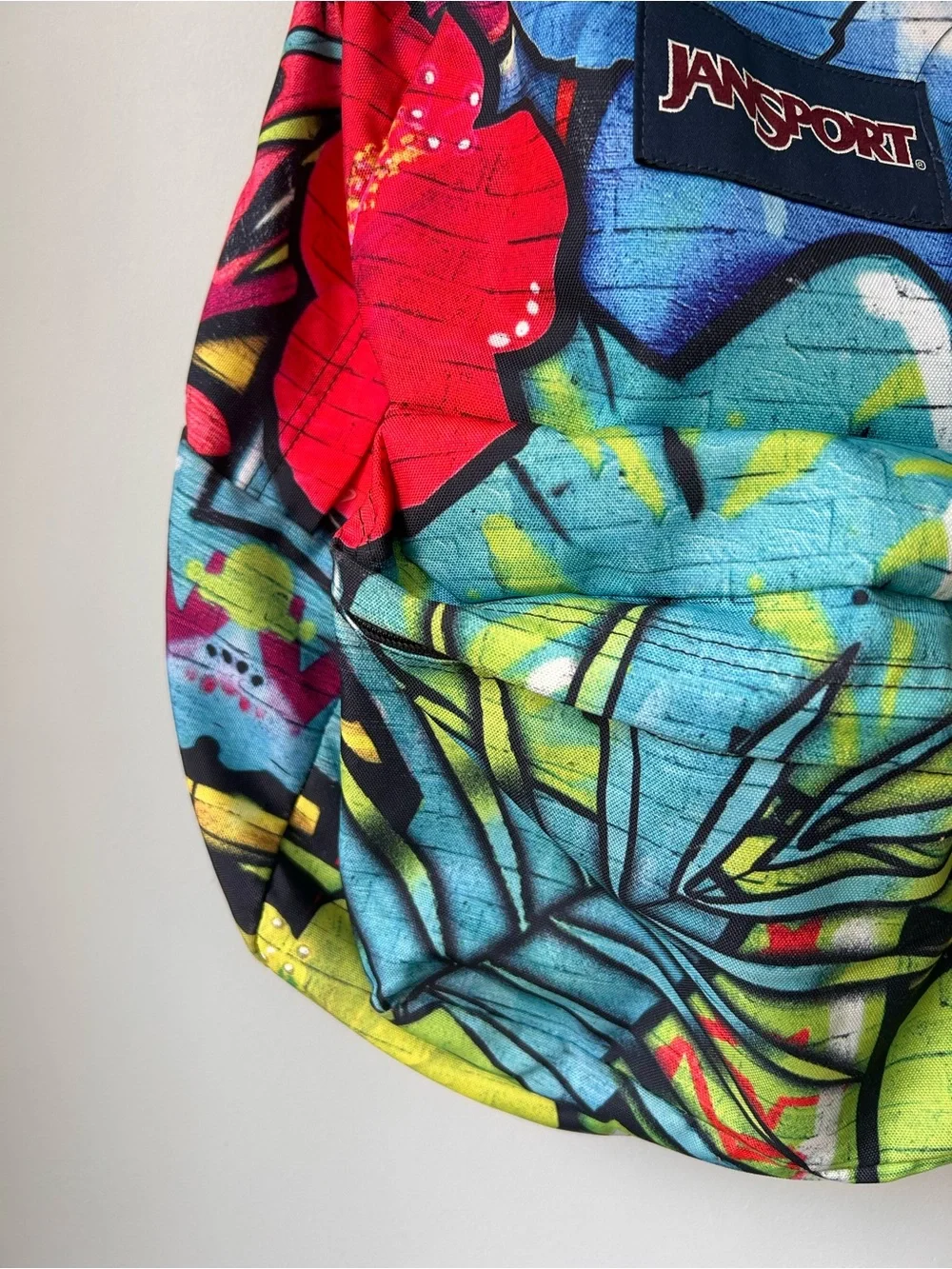 JanSport High Stakes Polyester Multi Graffiti School Backpack Colorful